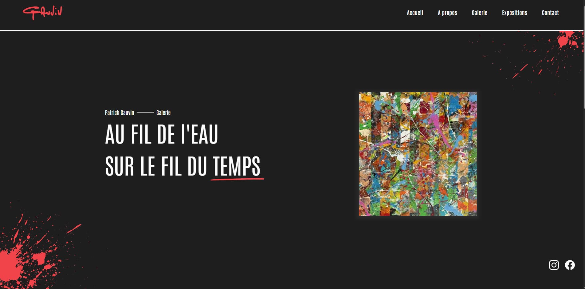 Vue principale de la galerie immersive
